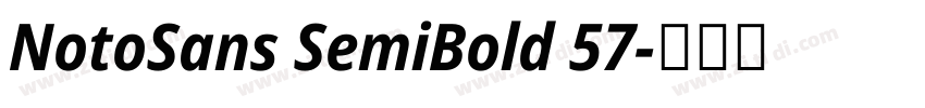 NotoSans SemiBold 57字体转换